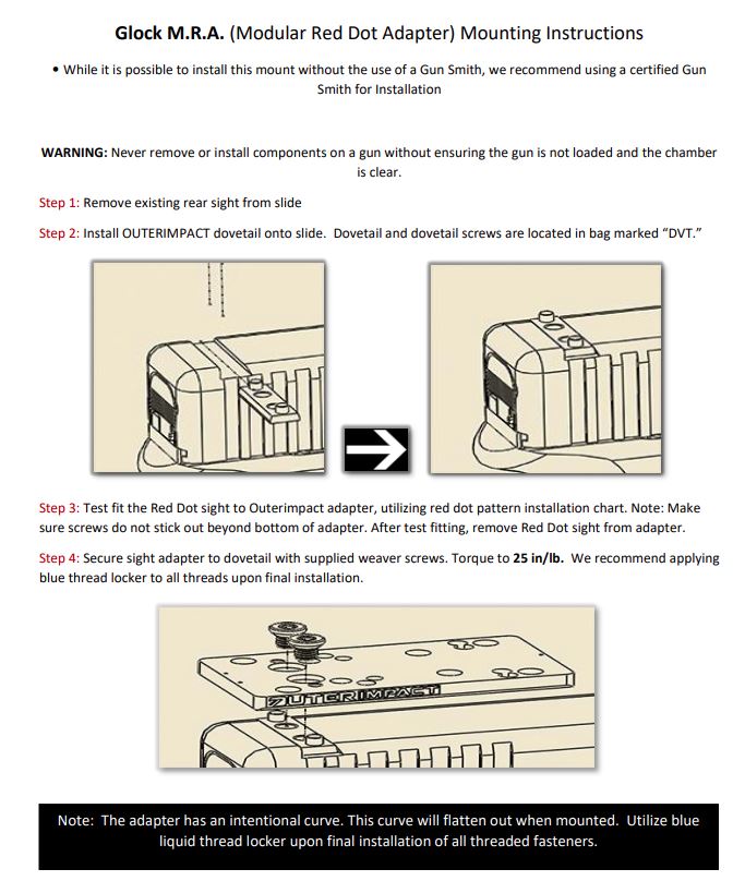 Instrucciones montaje Outerimpact